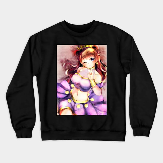 Konoe Kanata Anime Watercolor Crewneck Sweatshirt by Isamu Studio